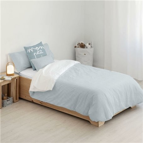 Housse de Couette Kids&Cotton Vichy Bleu 180 x 220 cm