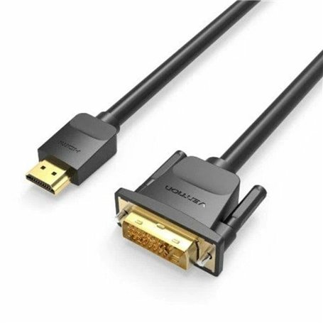 Vention ABFBI câble vidéo et adaptateur 3 m HDMI Type A (Standard) DVI-D Noir