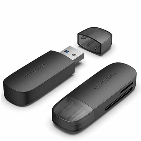 Vention CLEB0 lecteur de carte mémoire USB Noir