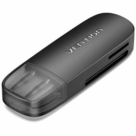 Vention CLGB0 lecteur de carte mémoire USB 3.2 Gen 1 (3.1 Gen 1) Noir