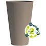 Pot de fleurs haut - GARDEN ID - Green Care Sense Haut Taupe - 55 cm - Garantie de 10 ans - 100% recyclé - Résistance UV