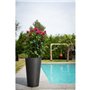 Pot de fleurs haut - GARDEN ID - Green Care Sense Haut Noir-Anthr. - 55 cm - Garanti 10 ans - 100% recyclé - Résistance 