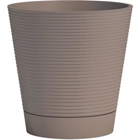 Pot réserve d'eau - GARDEN ID - Green Care Sense Taupe 40 cm - Garanti 10ans - 100% recyclé