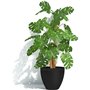 Pot de fleurs - GARDEN ID - Green Care Impact Noir-Anth - 30 x 26 cm - Garanti 10ans - 100% recyclé - Résistant UV/gel