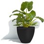 Pot de fleurs - GARDEN ID - Green Care Impact Noir-Anth - 30 x 26 cm - Garanti 10ans - 100% recyclé - Résistant UV/gel