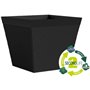 Pot carré - GARDEN ID - Green Care Impact Noir-Anth - 29 x 26 cm - Garanti 10ans - 100% recyclé - UV/gel résistant