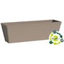 Jardiniere - GARDEN ID - Green Care Impact Taupe - 50 x 16 x 16 cm - Garanti 10ans - 100% recyclé - UV/gel résistant