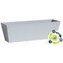 Jardiniere - GARDEN ID - Green Care Impact Bleu-Gris - 50 x 16 x 16 cm - Garanti 10ans - 100% recyclé - UV/gel résistant