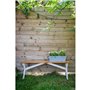 Jardiniere - GARDEN ID - Green Care Impact Bleu-Gris - 50 x 16 x 16 cm - Garanti 10ans - 100% recyclé - UV/gel résistant