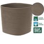 Pot avec réserve d'eau - GARDEN ID Respect - Taupe 20 x 20 cm - 100% déchets ménagers - 100% recyclable - Surface struct