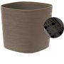 Pot avec réserve d'eau - GARDEN ID Respect - Taupe 20 x 20 cm - 100% déchets ménagers - 100% recyclable - Surface struct