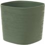 Pot avec réserve d'eau - GARDEN ID Respect - Vert-de-gris 20 x 20 cm - 100% déchets ménagers - 100% recyclable - Surface structu