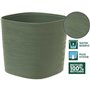 Pot avec réserve d'eau - GARDEN ID Respect - Vert-de-gris 20 x 20 cm - 100% déchets ménagers - 100% recyclable - Surface