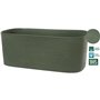 Jardiniere + réserve eau - GARDEN ID Respect - Vert de gris 50 x 17 cm - 100% déchets ménagers - 100% recyclable