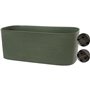 Jardiniere + réserve eau - GARDEN ID Respect - Vert de gris 50 x 17 cm - 100% déchets ménagers - 100% recyclable