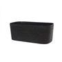 Jardiniere XL a réserve d'eau - GARDEN ID Respect - Noir-Anthracite 80 x 38 cm - 100% déchets ménagers - 100% recyclable