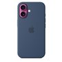 APPLE iPhone 16 - Coque en silicone avec MagSafe - Denim