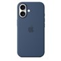 APPLE iPhone 16 - Coque en silicone avec MagSafe - Denim