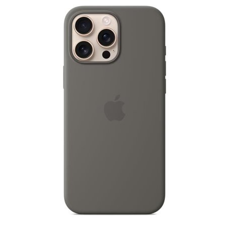 APPLE iPhone 16 Pro Max - Coque en silicone avec MagSafe - Stone Gray