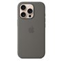 APPLE iPhone 16 Pro - Coque en silicone avec MagSafe - Stone Gray