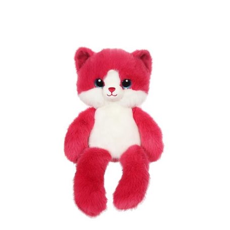 Peluche Chat Leggies - GIPSY TOYS - Framboise