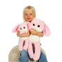 Peluche Lapin Leggies - GIPSY TOYS - Rose, 48 cm