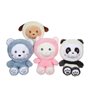 Peluche Panda Hoody Pets - GIPSY TOYS - 24 cm