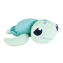 Ma Petite Carapace Peluche Tortue Lumineuse Naturelle +/- 25 cm - JEMINI - Chargeable a la lumiere, fonctionne sans pile