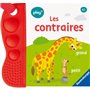 Ravensburger - Play + - Livre Flip & pop - Les contraires- 13099038 (Mon premier livre de dentition)