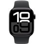 Apple Watch Series 10 GPS - 42mm - Boîtier Jet Black Aluminium - Bracelet Black Sport Band - M/L