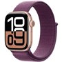 Apple Watch Series 10 GPS - 42mm - Boîtier Rose Gold Aluminium - Bracelet Plum Sport Loop