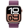 Apple Watch Series 10 GPS - 42mm - Boîtier Rose Gold Aluminium - Bracelet Plum Sport Loop