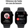 Apple Watch Series 10 GPS - 46mm - Boîtier Jet Black Aluminium - Bracelet Black Sport Band - S/M