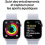 Apple Watch Series 10 GPS - 46mm - Boîtier Silver Aluminium - Bracelet Blue Cloud Sport Loop