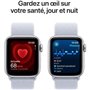 Apple Watch SE GPS - 40mm - Boîtier Silver Aluminium - Bracelet Blue Cloud Sport Loop