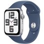 Apple Watch SE GPS - 44mm - Boîtier Silver Aluminium - Bracelet Denim Sport Band - S/M