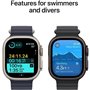 Apple Watch Ultra 2 GPS + Cellular - 49mm - Boîtier Black Titanium - Bracelet Dark Green Alpine Loop - Small