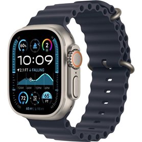 Apple Watch Ultra 2 GPS + Cellular - 49mm - Boîtier Natural Titanium - Bracelet Navy Ocean Band