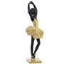 Figurine Décorative Alexandra House Living Noir Doré Acrylique Plastique Mélamine Ballerine 10 x 9 x 30 cm