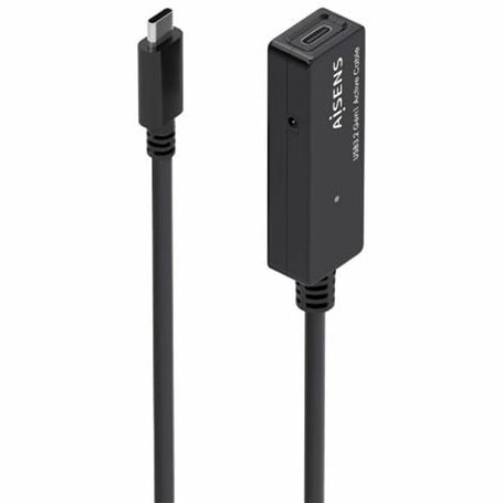 Câble USB-C vers USB-C Aisens A107-0869 5 m Noir Rallonge électrique