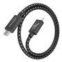 Câble USB-C vers USB-C Aisens A156-0866 Noir 50 cm