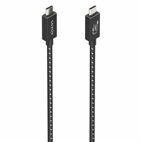 Câble USB-C vers USB-C Aisens A156-0867 1 m Noir