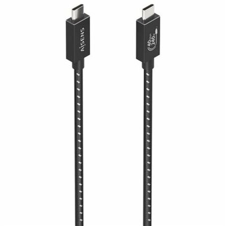 Câble USB-C vers USB-C Aisens A156-0868 Noir 1