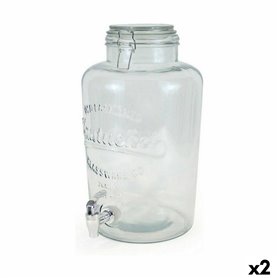 Distributeur de boissons La Mediterránea Robinet verre 8 L (2 Unités)