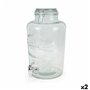 Distributeur de boissons La Mediterránea Robinet verre 8 L (2 Unités)