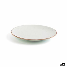 Assiette plate Ariane Terra Céramique Beige (Ø 18 cm) (12 Unités)