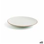 Assiette plate Ariane Terra Céramique Beige (Ø 18 cm) (12 Unités)