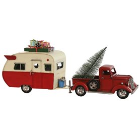 Décorations de Noël Home ESPRIT Rouge Camion 73 x 19 x 28