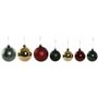 Boules de Noël Home ESPRIT Rouge Vert Polyéthylène 25 x 25 x 25 cm (41 Pièces)