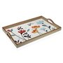 Plateau Versa Selene Bois MDF 30 x 5 x 45 cm Fleurs